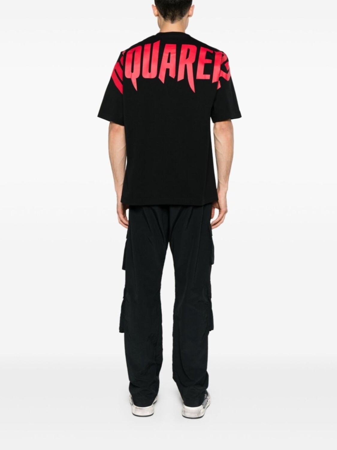 Dsquared2 футболка из хлопка с логотипом, черный — фото 2