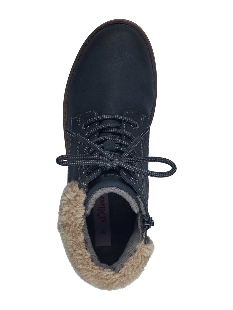 Ботильоны на шнуровке s.Oliver Lace-Up Ankle Boots, ночной синий — фото 3