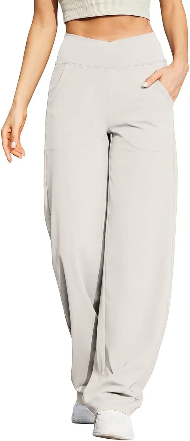 Женские леггинсы для фитнеса, завышенная талия, бежевый