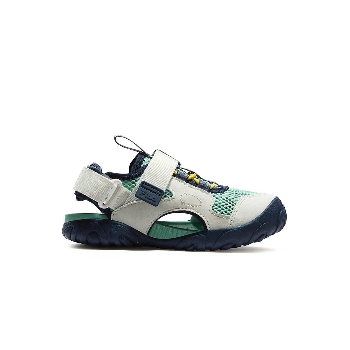Детские сандалии SEASON FSW из искусственной кожи и текстиля, цвет Lichen Green/Summer Lotus Leaf Green FILA KIDS — фото 3