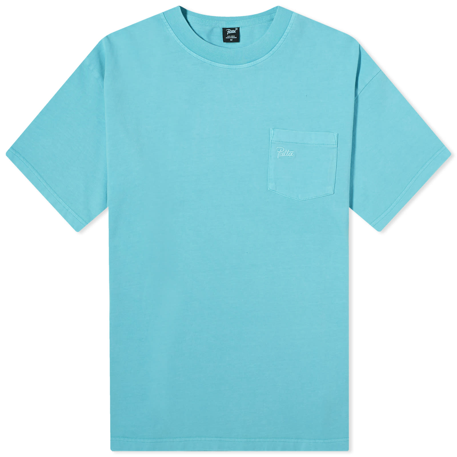 

Футболка Patta Washed Pocket T-Shirt, цвет Blue Radiance