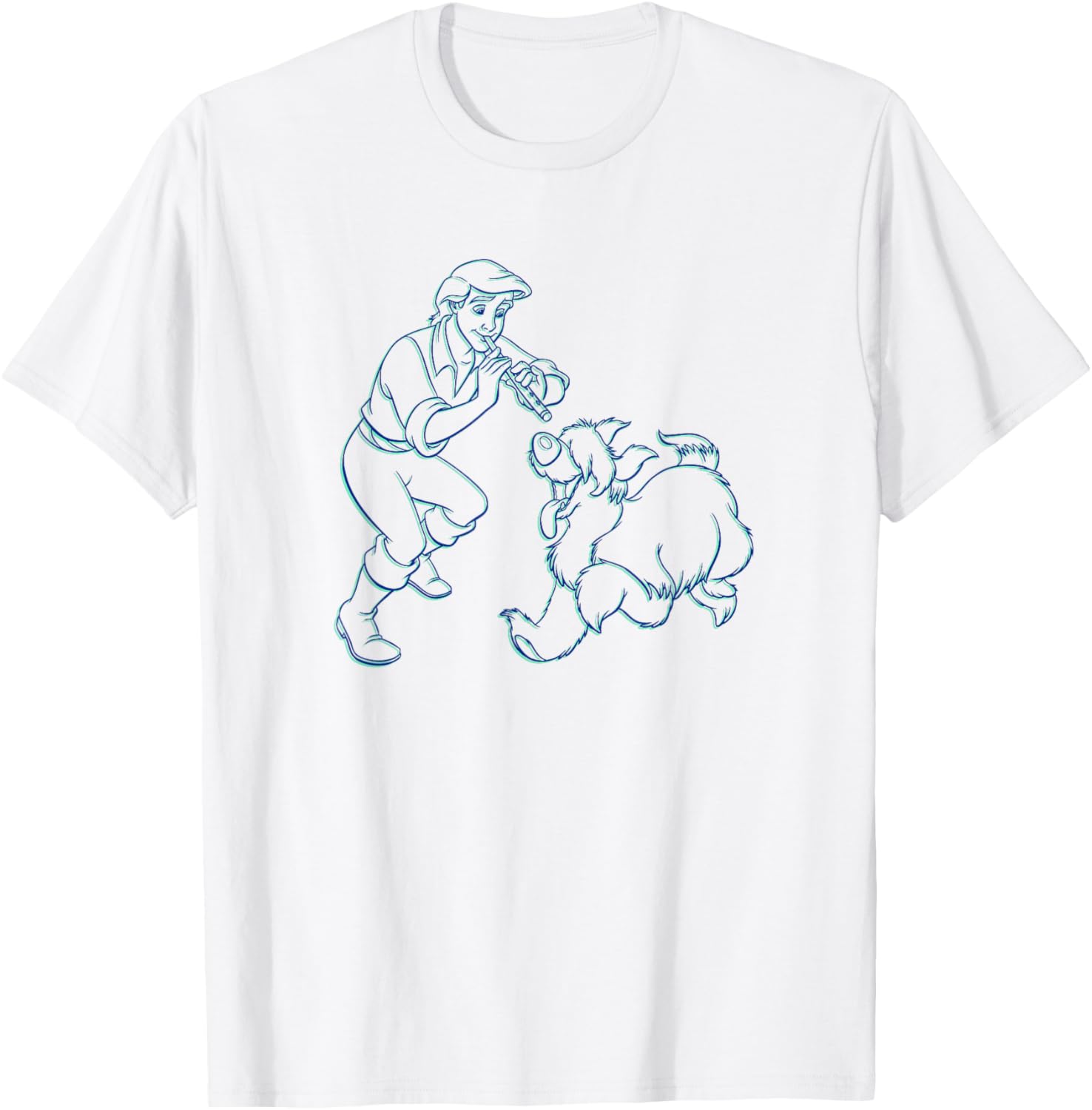 

Футболка Disney «Русалочка: Принц Эрик и Макс», белая