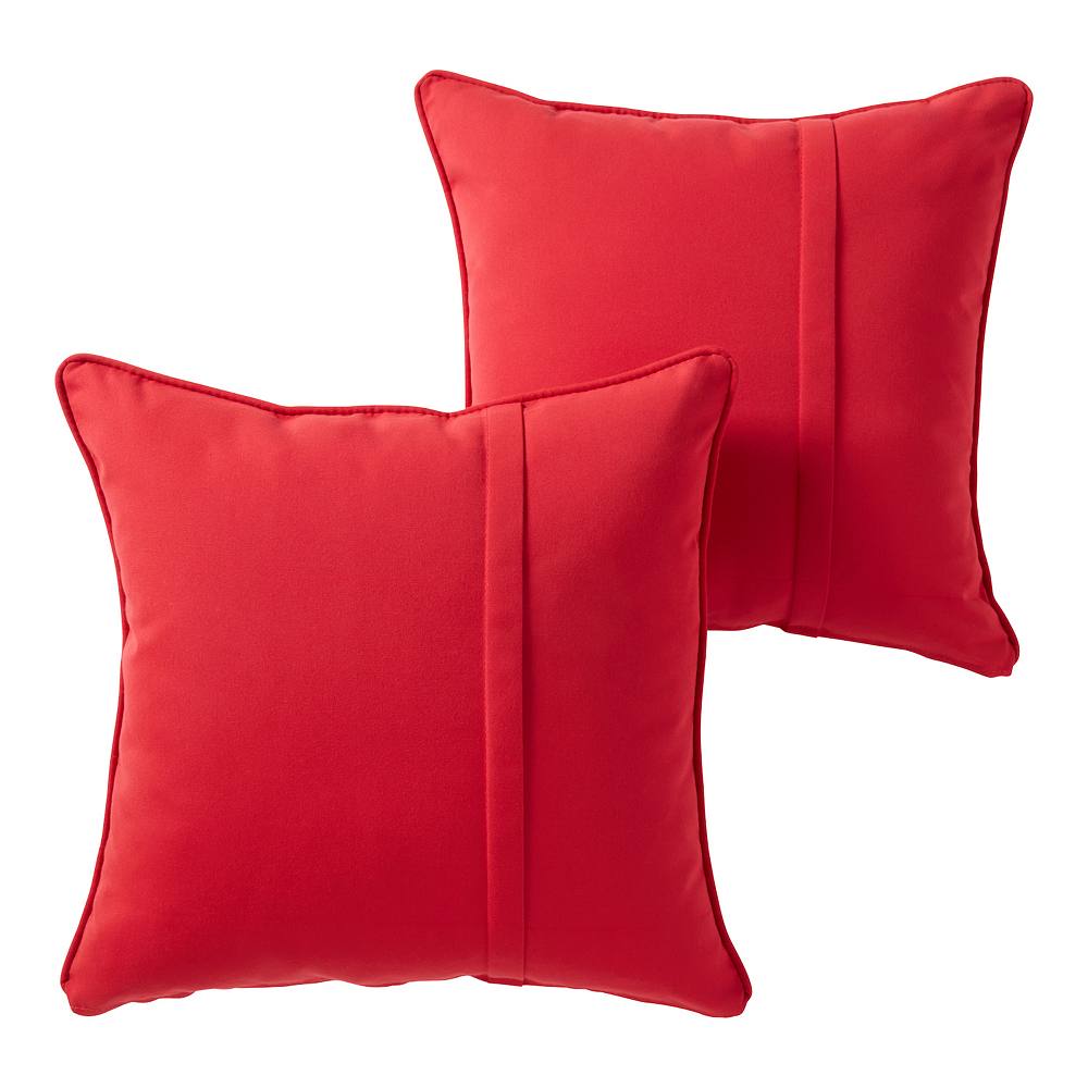 

Greendale Home Fashions Набор из 2 декоративных подушек для улицы Sunbrella, цвет Jockey Red