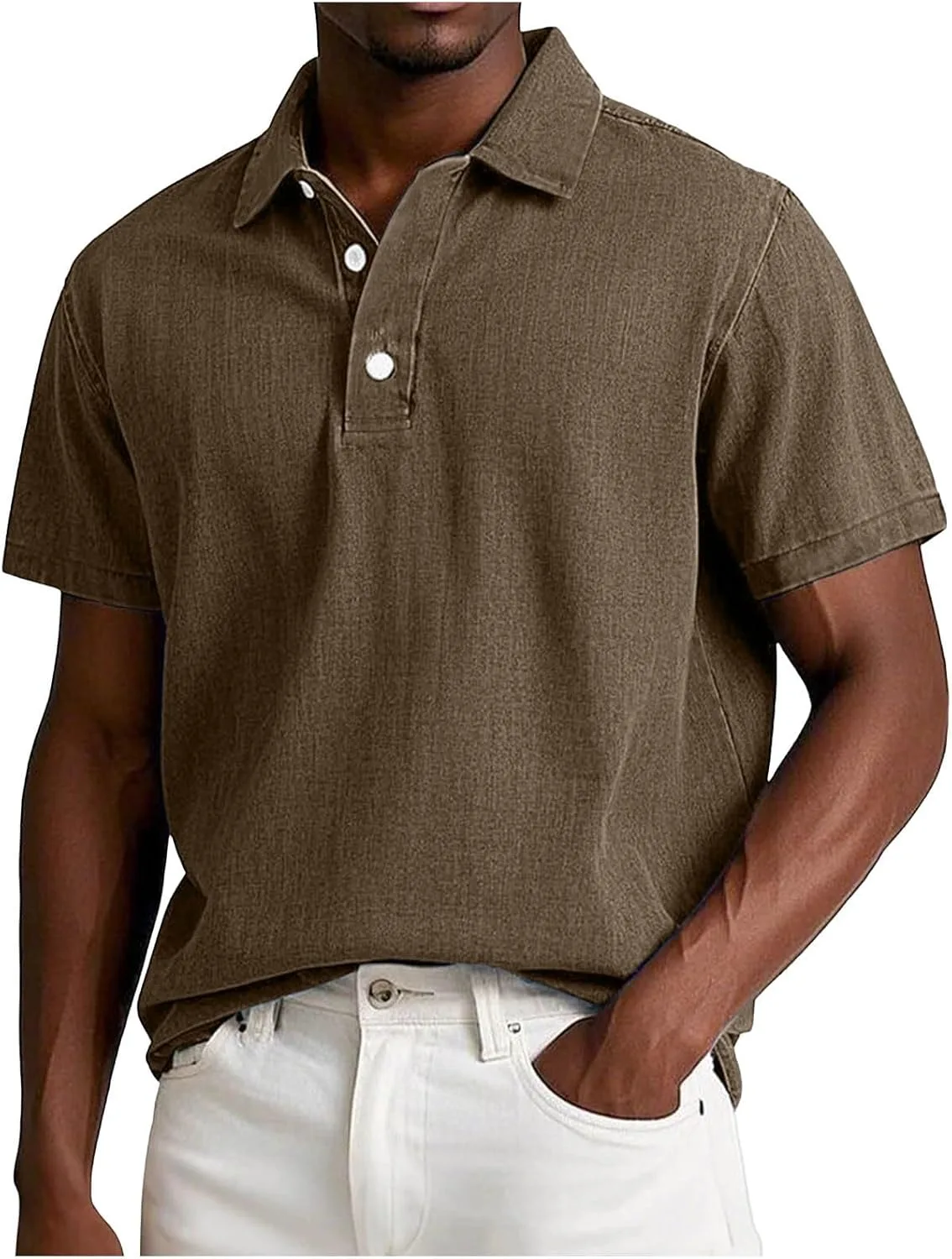 

Мужская футболка-поло с коротким рукавом для бега и тренировок