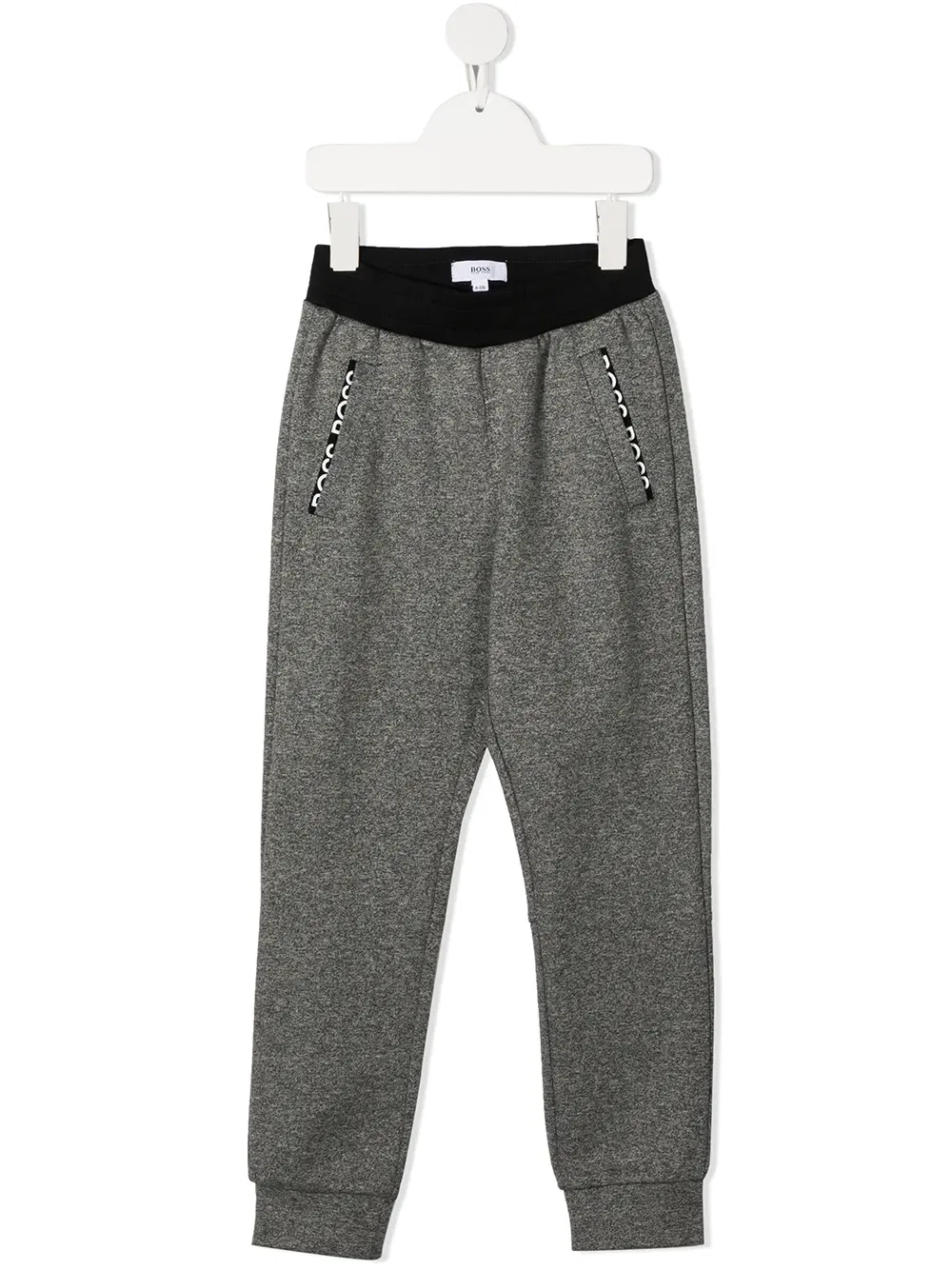 Спортивные брюки с вышитым логотипом Boss Kidswear, серый