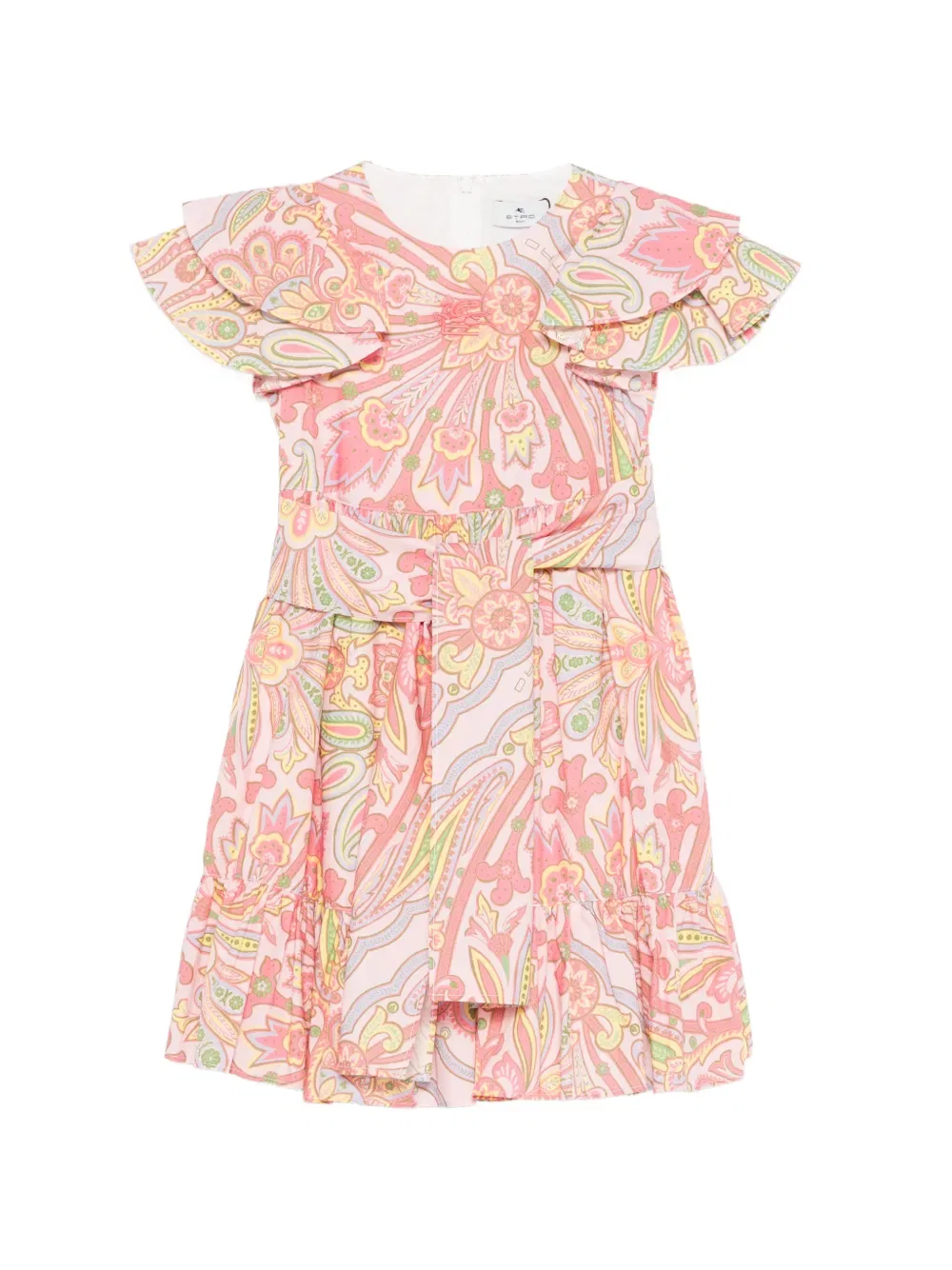 Платье с узором «пейсли» Etro Kids, розовый