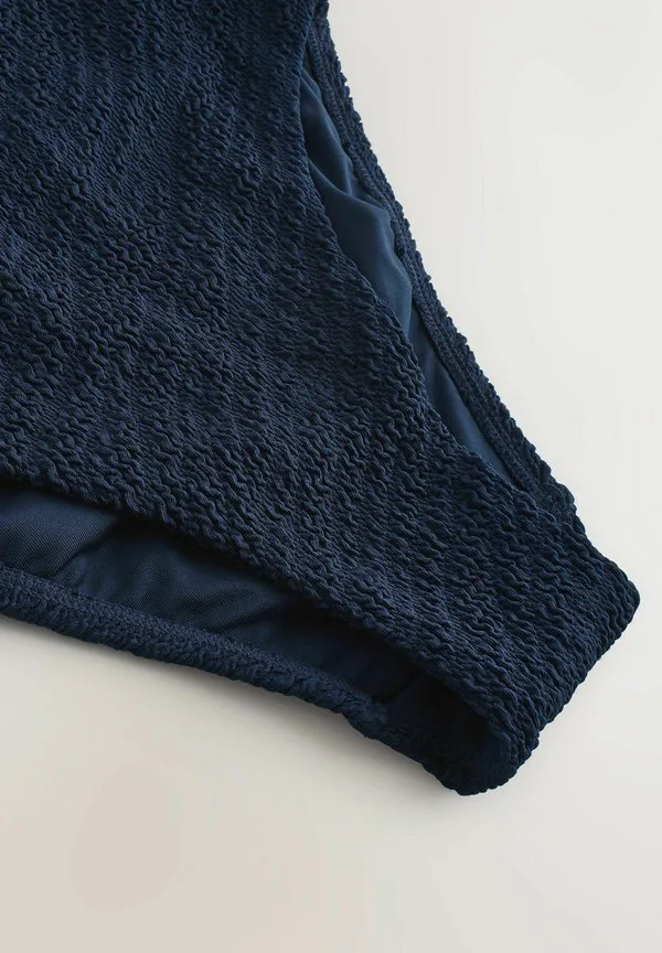 Купальник-Бандо с эффектом утягивания живота, облегающий фигуру. Next, Navy Blue Crinkle — фото 2
