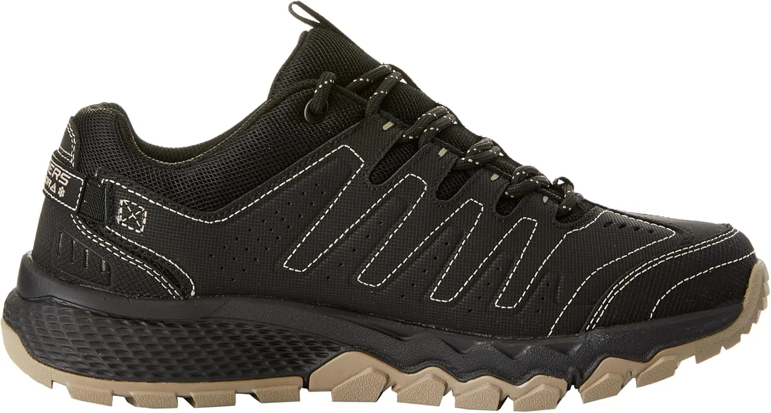 Мужские низкие треккинговые кроссовки Skechers Dynamite, Black Synthetic Mesh Trim — фото 4