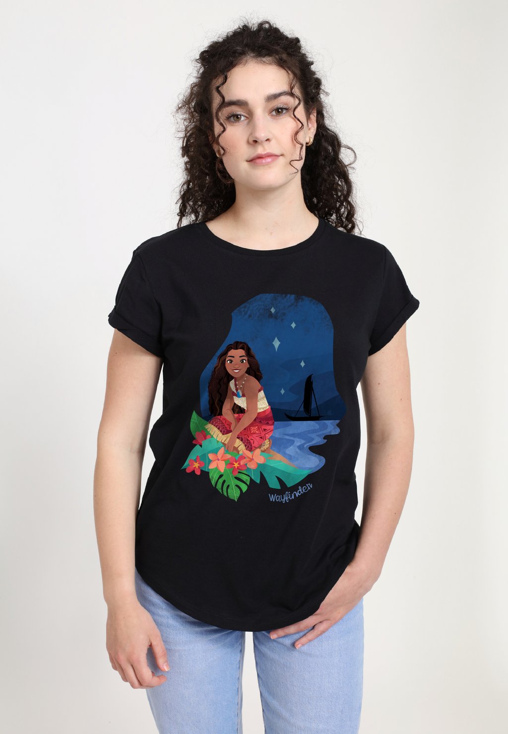 

Футболка с принтом MOANA WAYFINDER Disney, черный