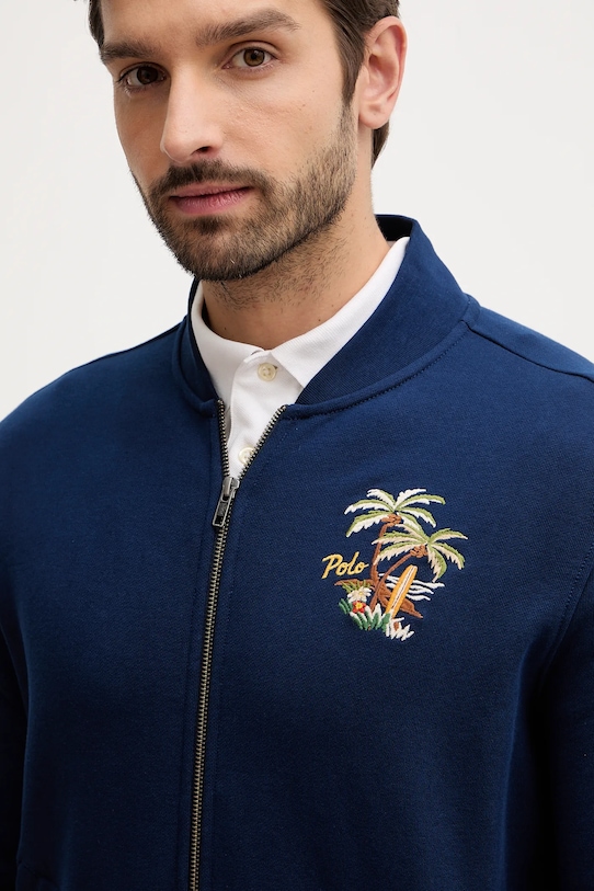 Хлопковая толстовка с длинным рукавом Polo Ralph Lauren, синий — фото 4