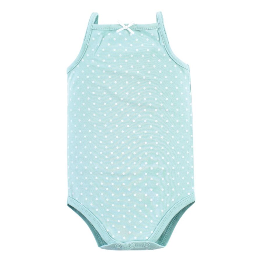 Мягкие хлопковые комбинезоны без рукавов Hudson Baby, Basic dot floral — фото 4