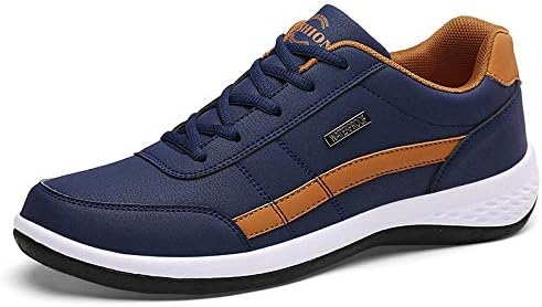 

Мужские ортопедические кроссовки на шнуровке, удобные для широкой стопы и пятки, дышащие, противоскользящие, низкие прогулочные кроссовки Hhhchpm, синий