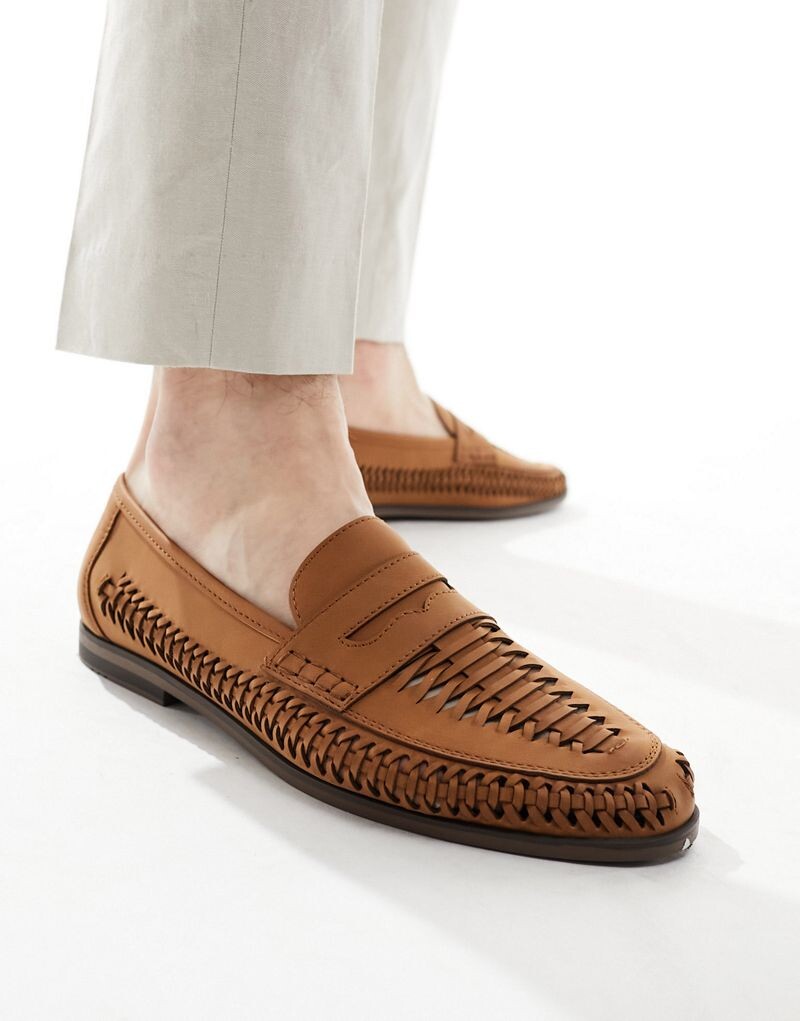 

Schuh – Reem – Светло-коричневые вязаные лоферы