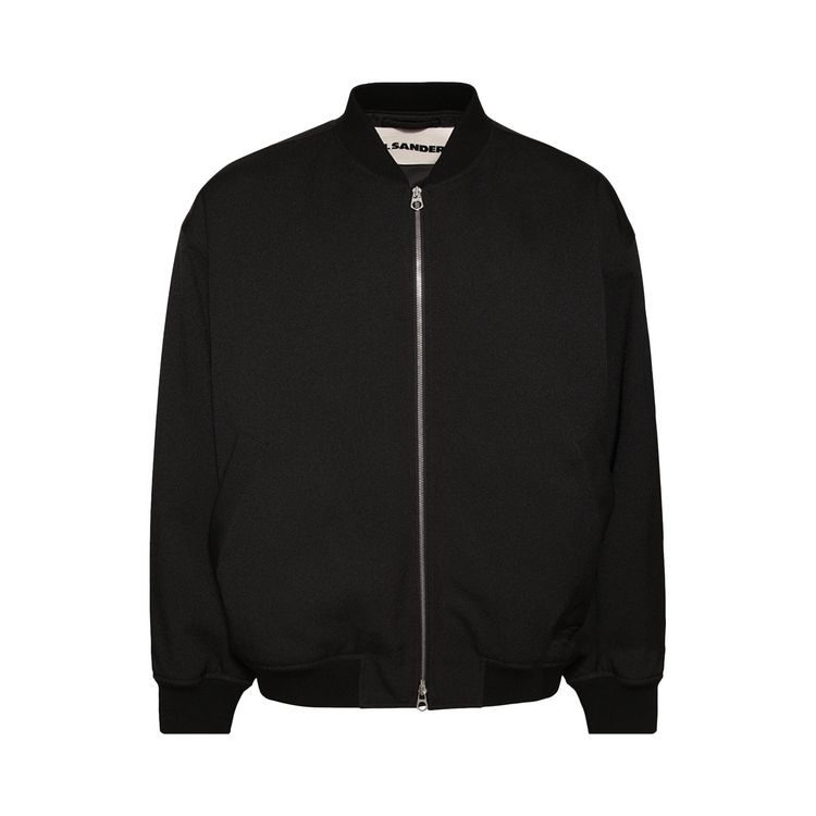 

Куртка Jil Sander Oversized Zip-Up Jacket Black, черный