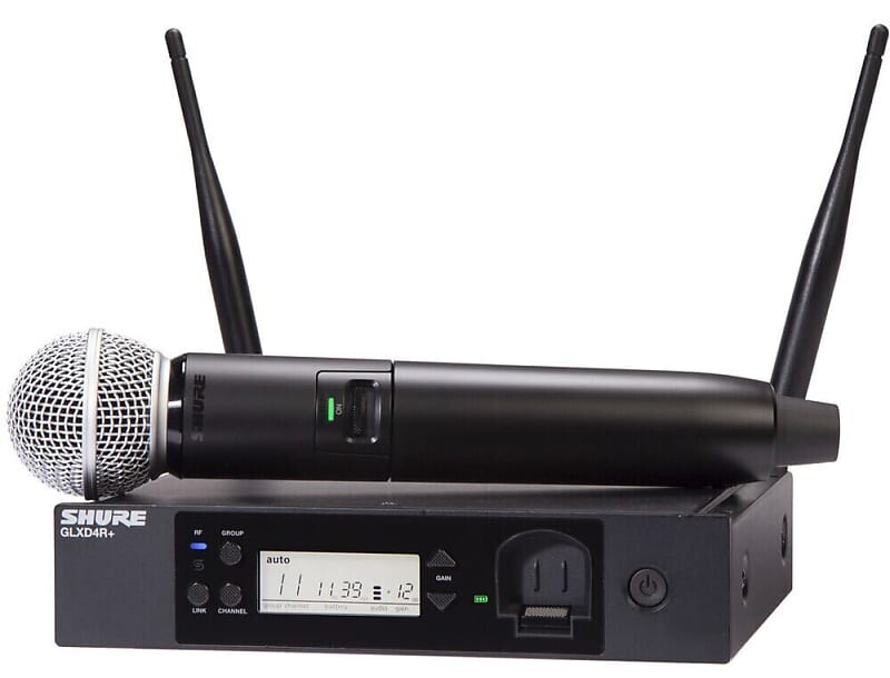 

Микрофон Shure GLXD24R+/SM58-Z3 Digital Wireless Rack System with SM58 Vocal Microphone