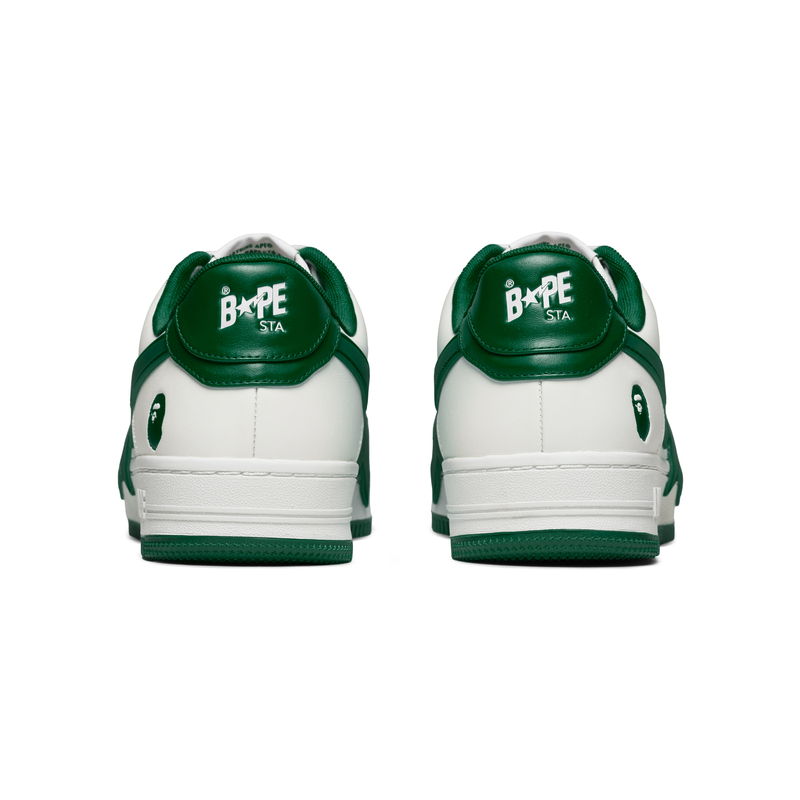 A BATHING APE STAOS Лоу-топ скейтборд кроссовки мужские бело-зеленые WHM, цвет White Green WHM — фото 4