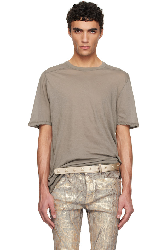 

Футболка голливудского уровня Rick Owens, цвет dust