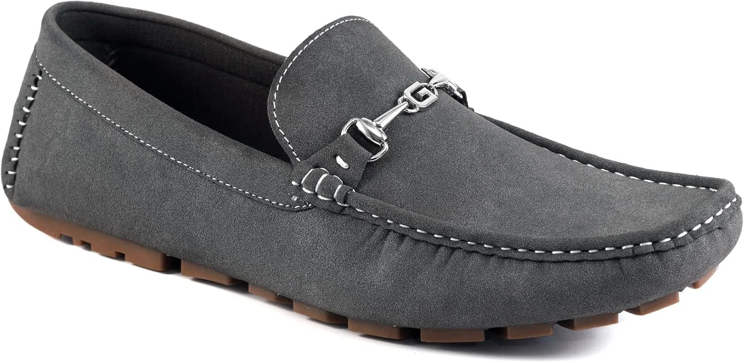Мужские лоферы GUESS Ansto Drivers, Dark Grey 020