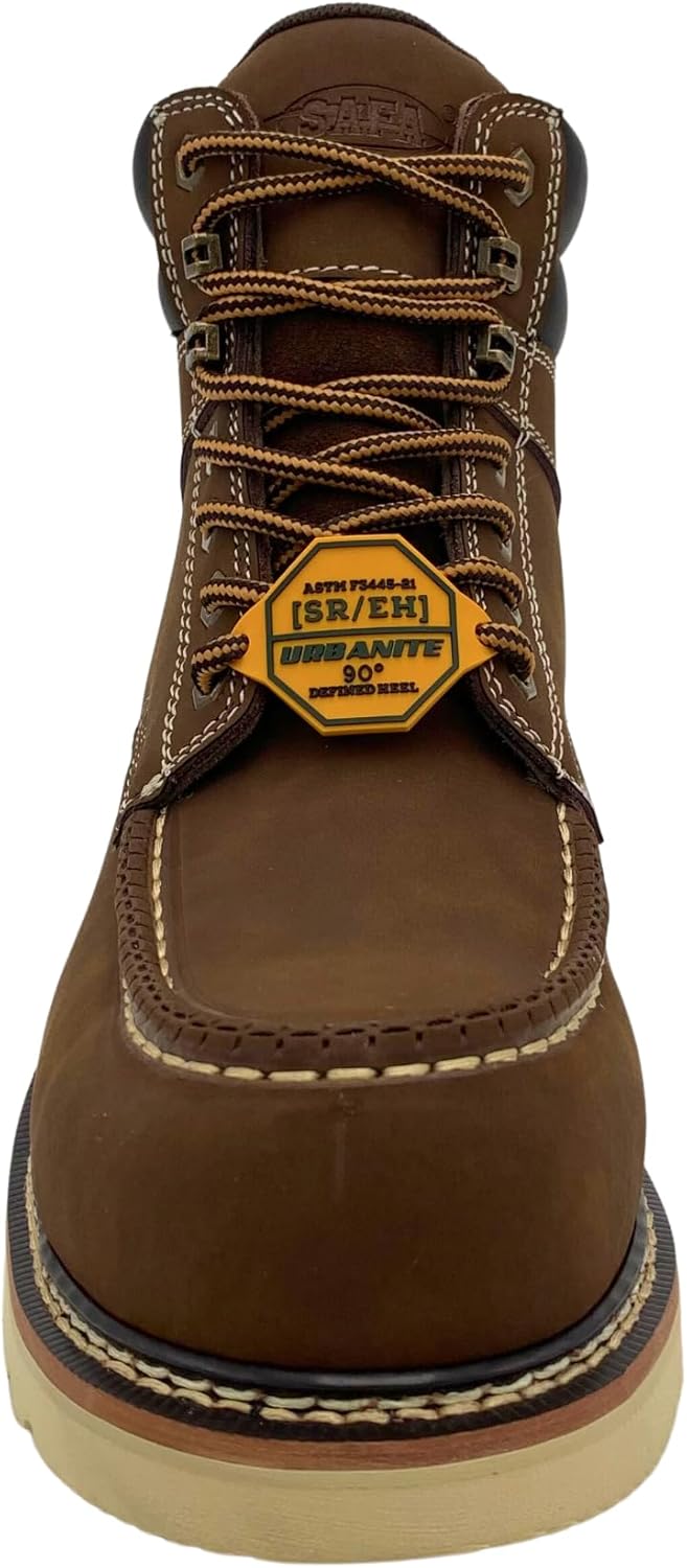 SAFA мужские защитные ботинки с композитным носком, 15 см, Whiskey Brown — фото 4