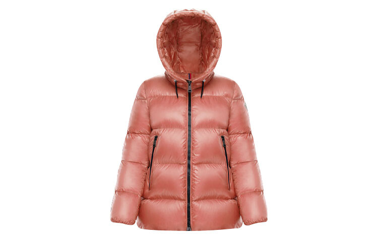 

Пуховик женский розовый Moncler, розовый