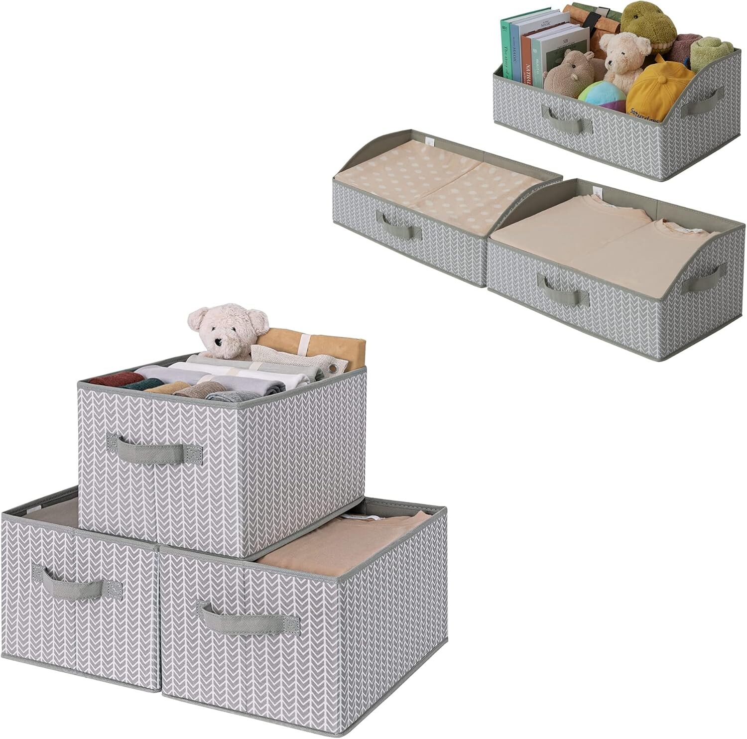 

GRANNY SAYS Набор из 3 прямоугольных контейнеров для хранения и 3 контейнеров в форме трапеции