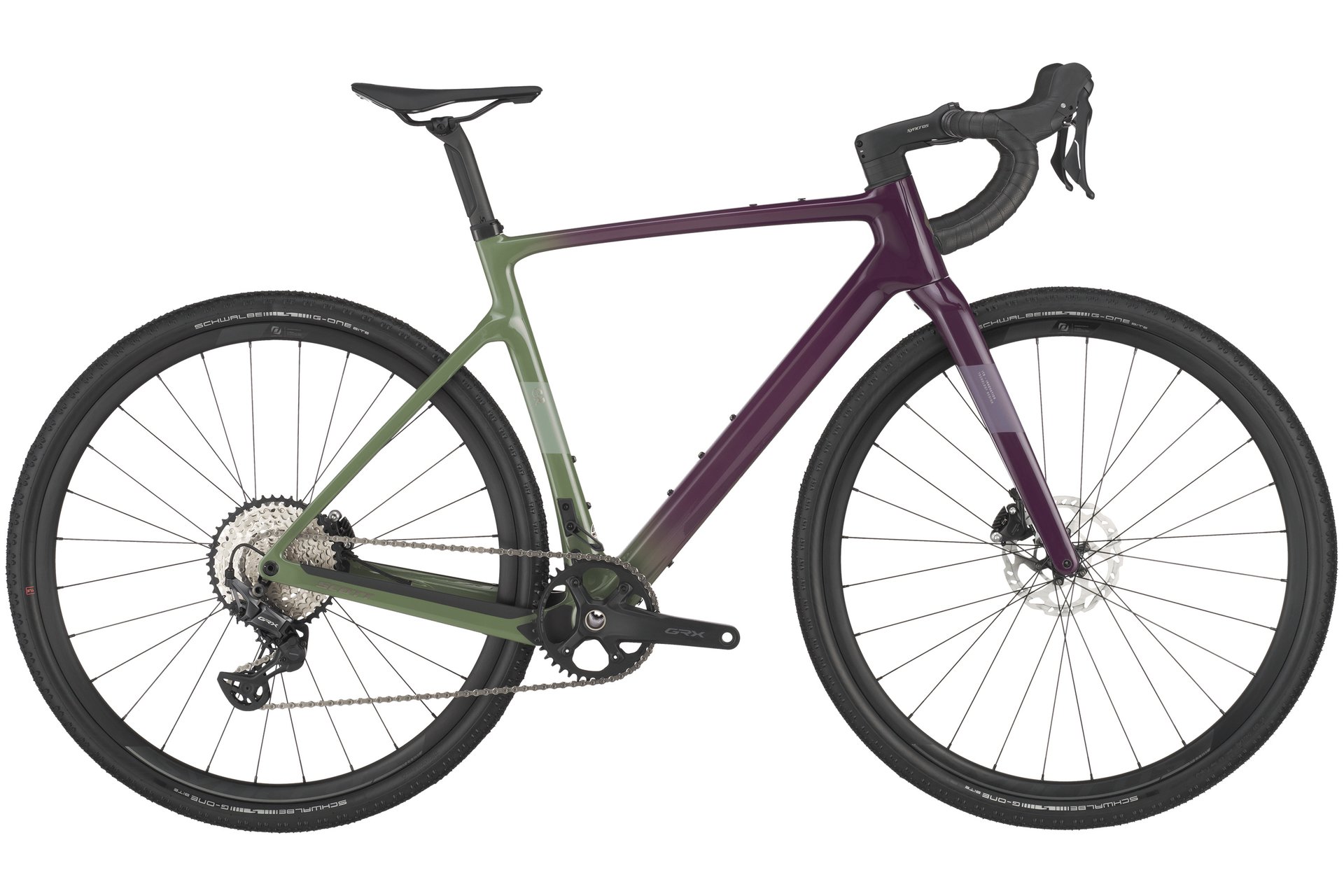 

Гравийный велосипед Scott Addict gravel 40 - 28 дюймов - diamant, grün | olivine green/blackberry purple