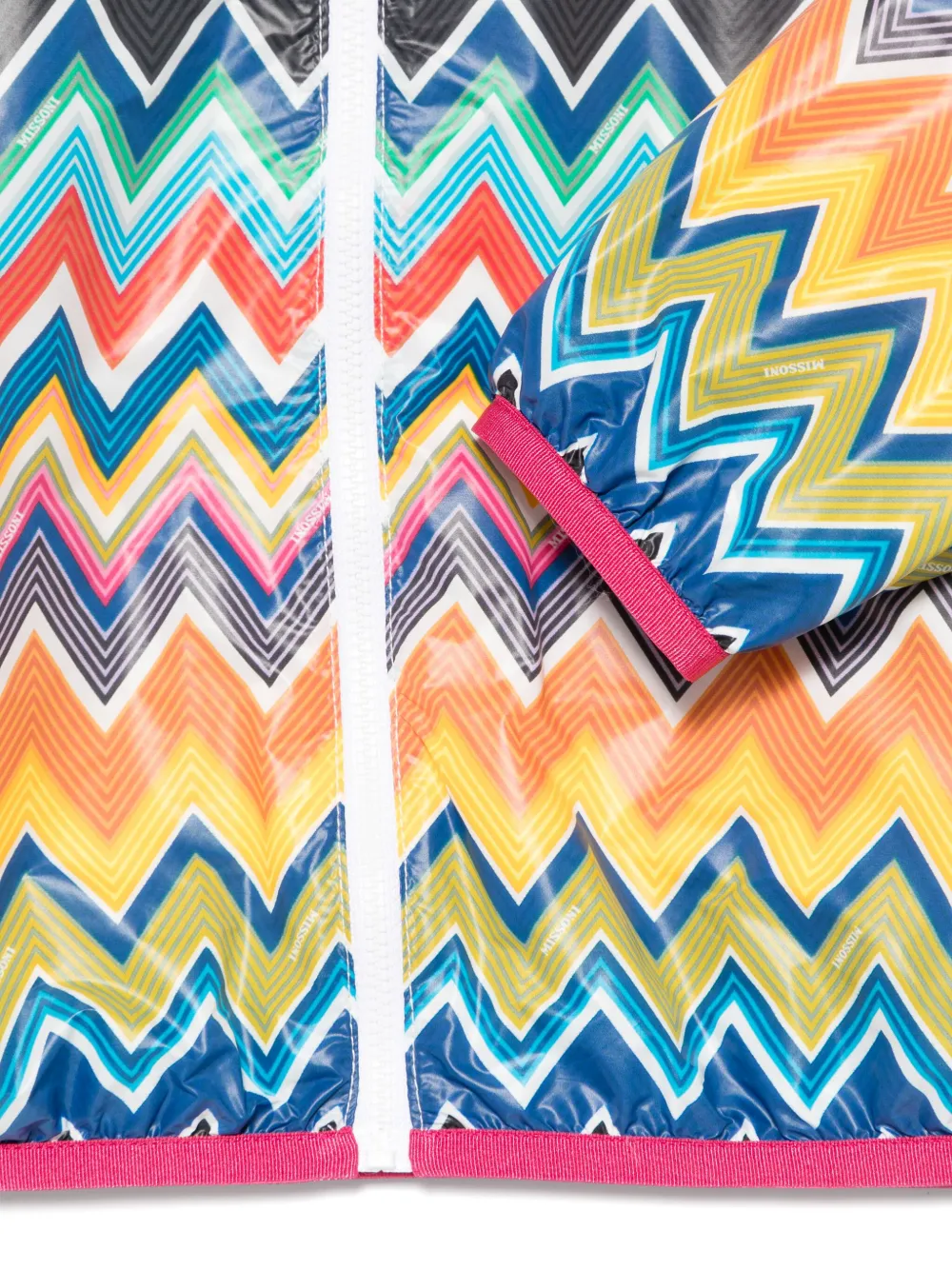 Куртка с узором зигзаг Missoni Kids, розовый — фото 3