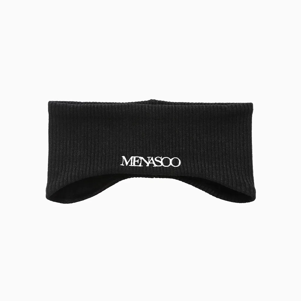 Двусторонняя шерстяная повязка на голову Menasoo, черная