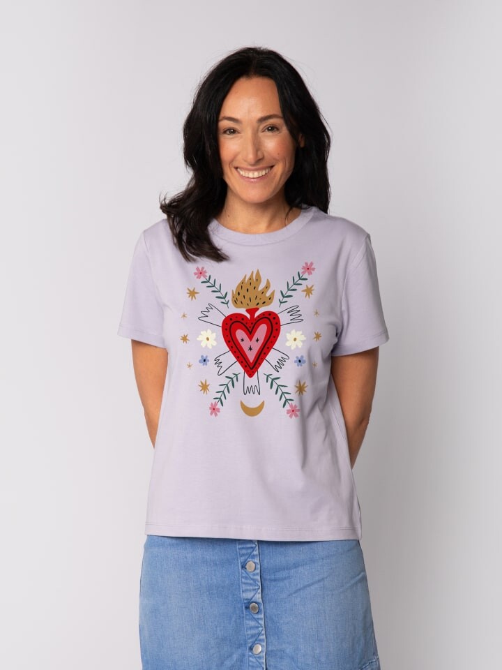 

Футболка wat Apparel T-Shirt Love and flex, цвет Lavender