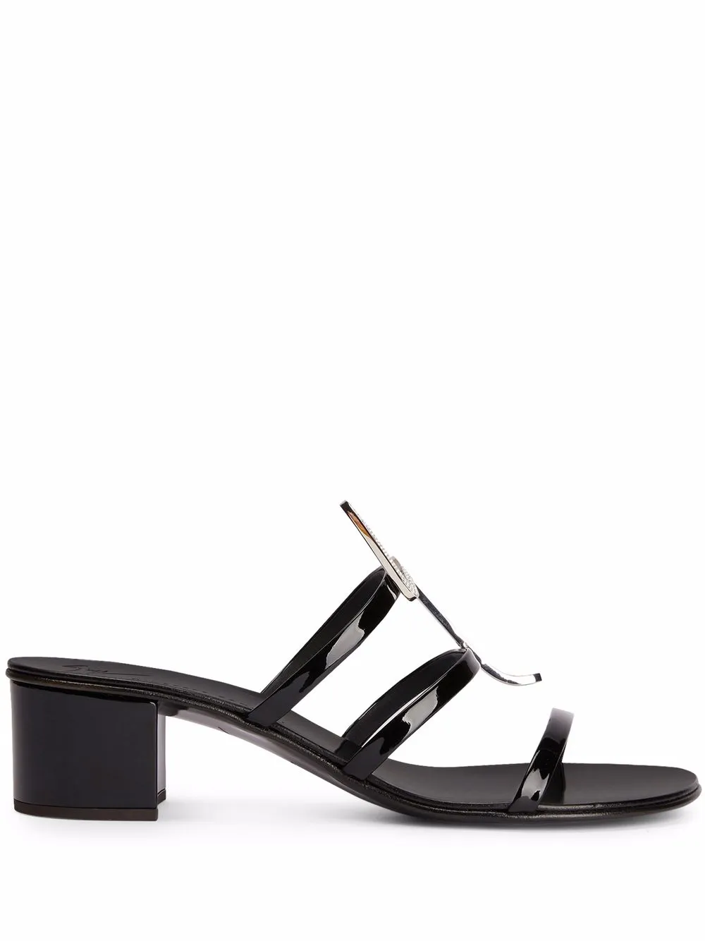 Босоножки Syrma с ремешками Giuseppe Zanotti, черный