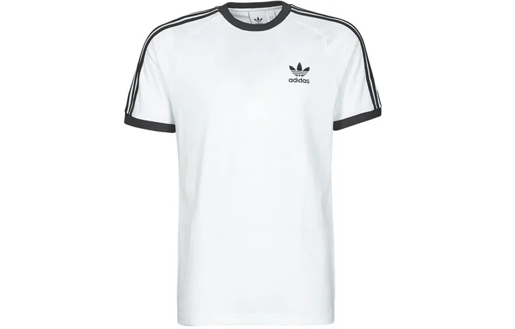 Футболка Shamrock Retro Stripes Adidas Originals, белый