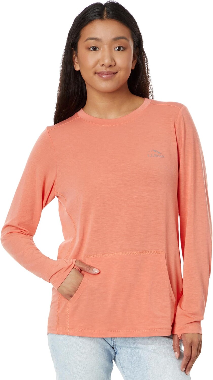 

Футболка L.L.Bean Tropicwear Comfort Crew Long Sleeve, цвет Wild Salmon