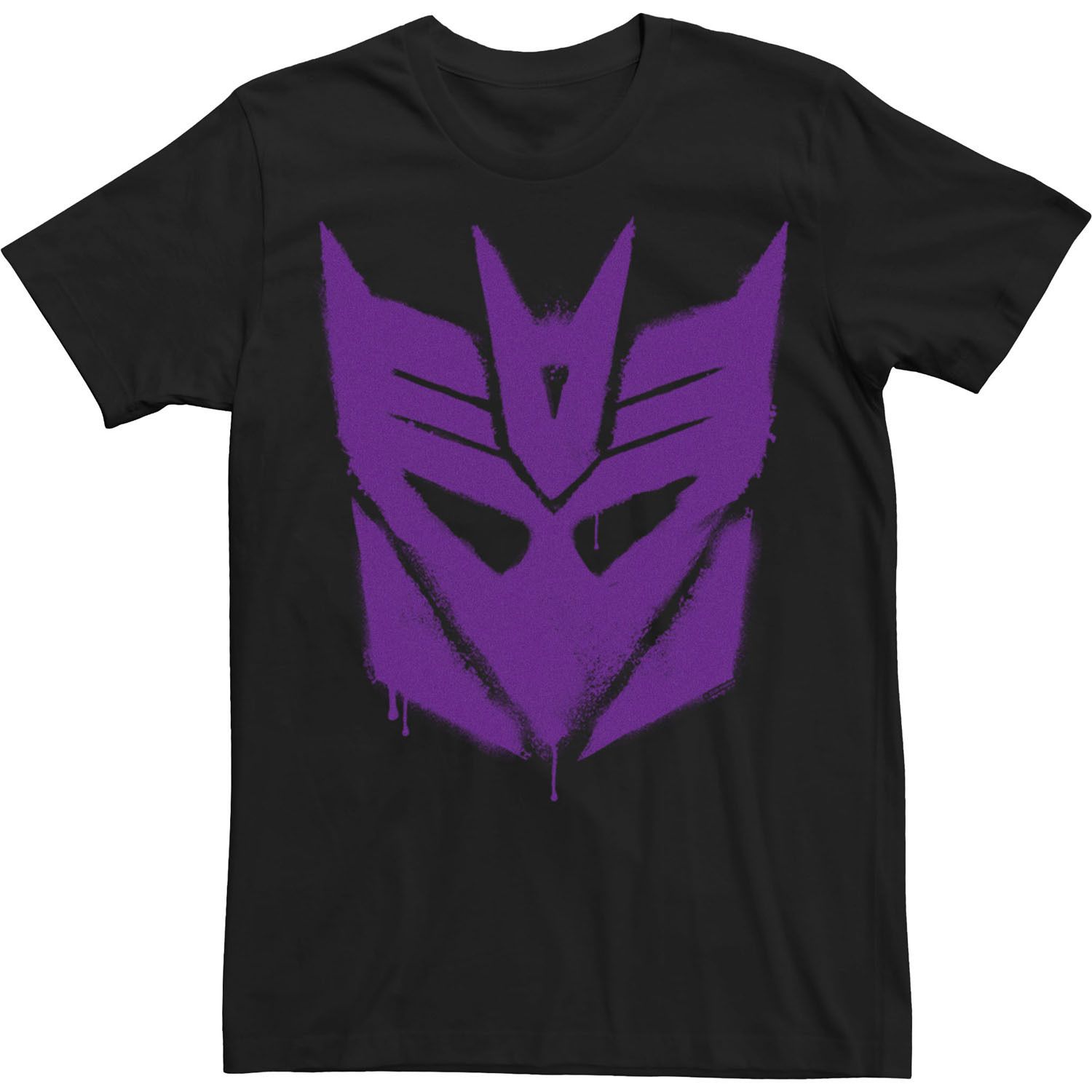 

Мужская футболка Transformer Decepticon Graffiti с логотипом и большим лицом Licensed Character