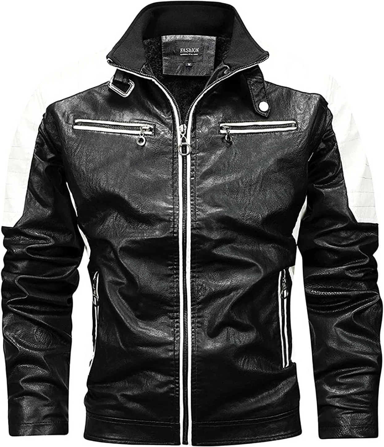 Куртка из экокожи, мужская, Black