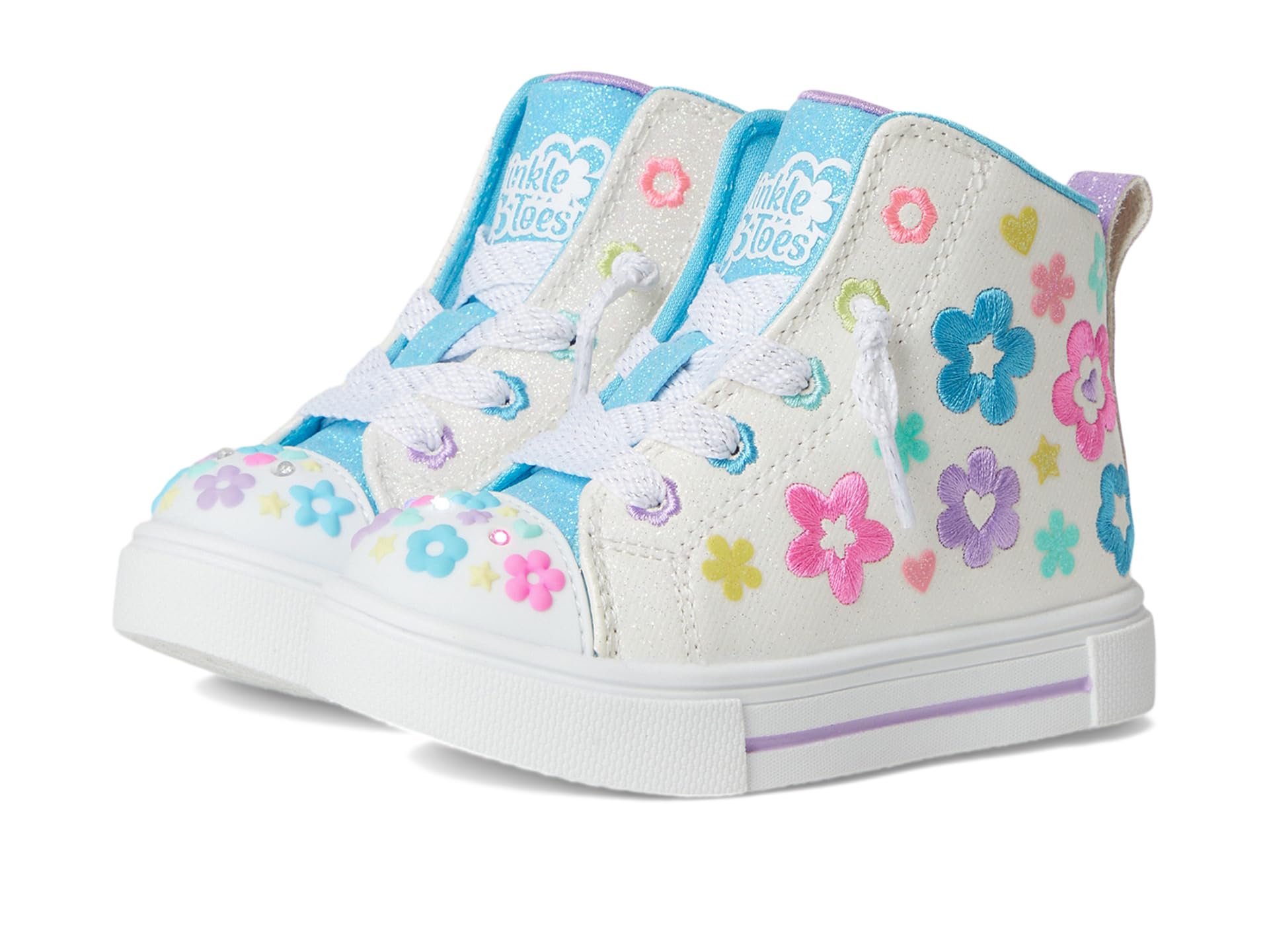 

Кроссовки SKECHERS KIDS Twinkle Sparks - Super Blossom 314819N, цвет White/Multi