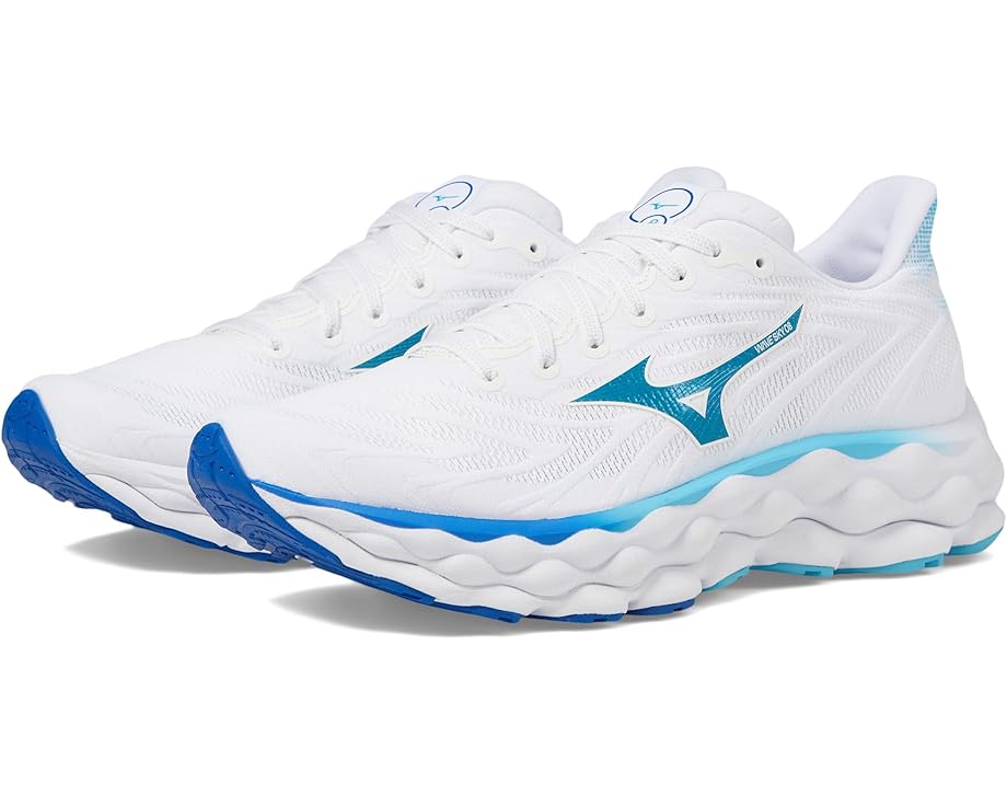 

Кроссовки Mizuno Wave Sky 8, цвет White/Moroccan Blue