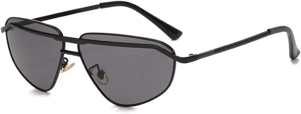 

Спортивные солнцезащитные очки Y2K для женщин и мужчин, солнцезащитные очки с защитой от УФ-излучения UV400, цветные зеркальные модные очки KTUCN, C1black