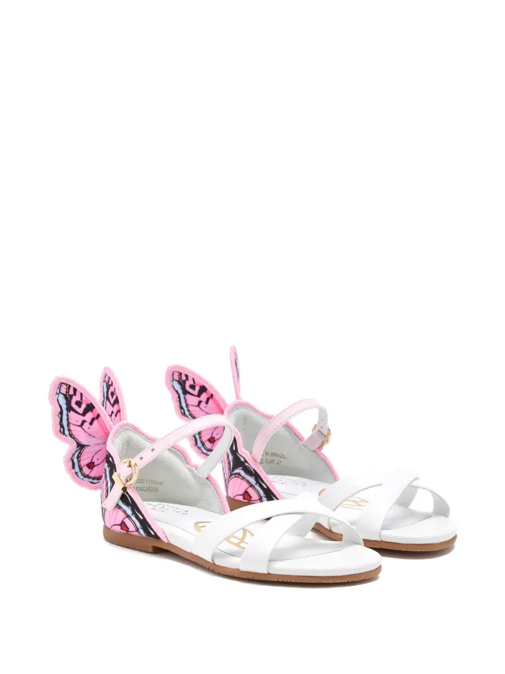 Сандалии Chiara с рисунком бабочки Sophia Webster Mini, розовый