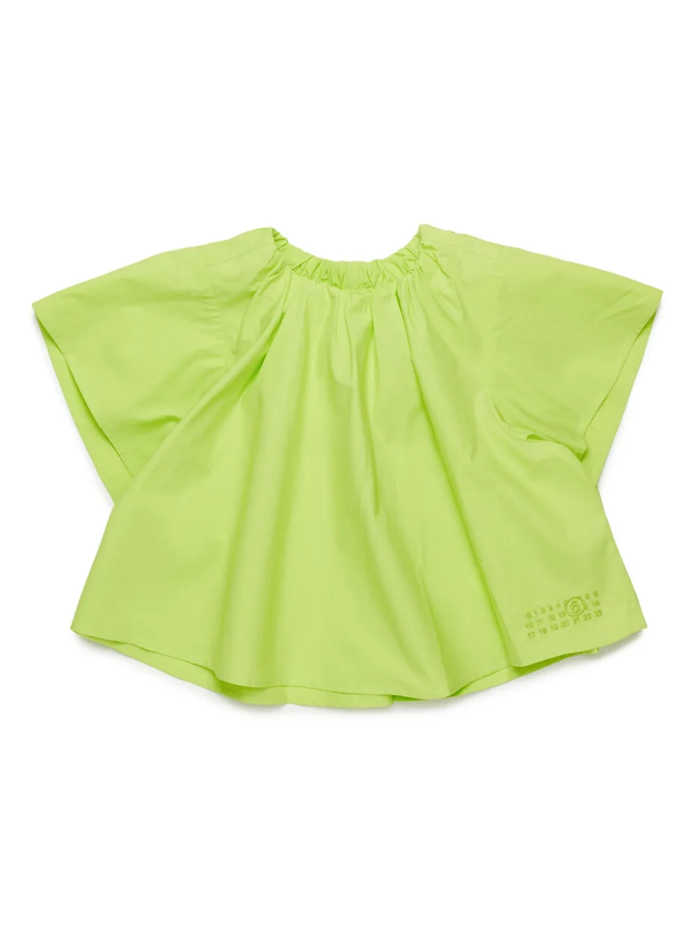 

Рубашка Numbers MM6 Maison Margiela Kids, зеленый