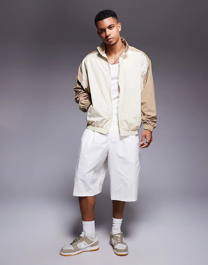 

Куртка свободного кроя Nike Club бежевого цвета, Бежевый, Куртка свободного кроя Nike Club бежевого цвета