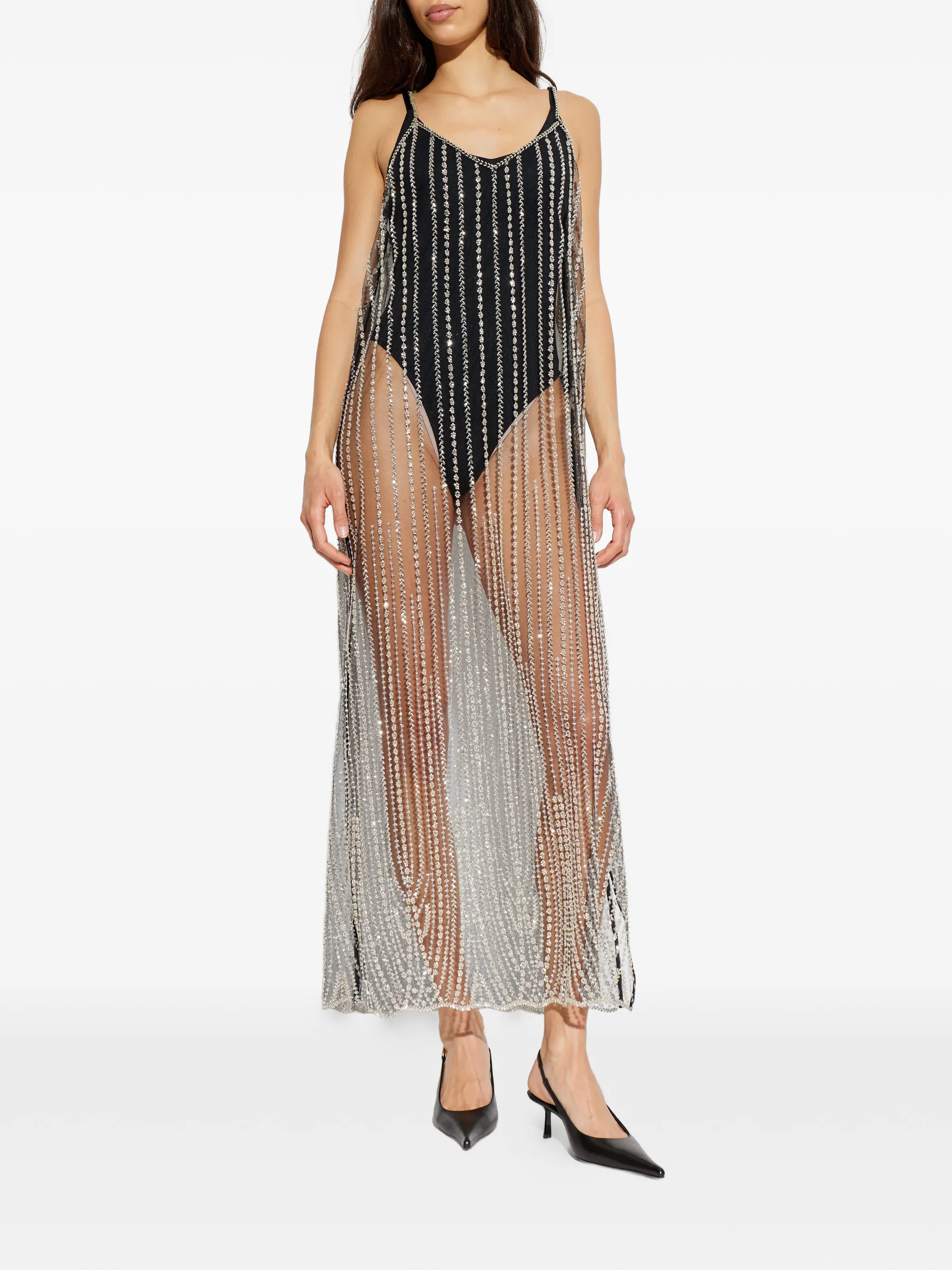 

Расшитое бисером платье Gestuz, белый