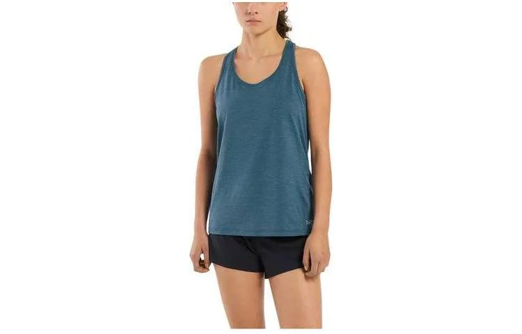 Женский топ с круглым вырезом и прямым кроем Arcteryx, Serene Heather Blue Gray