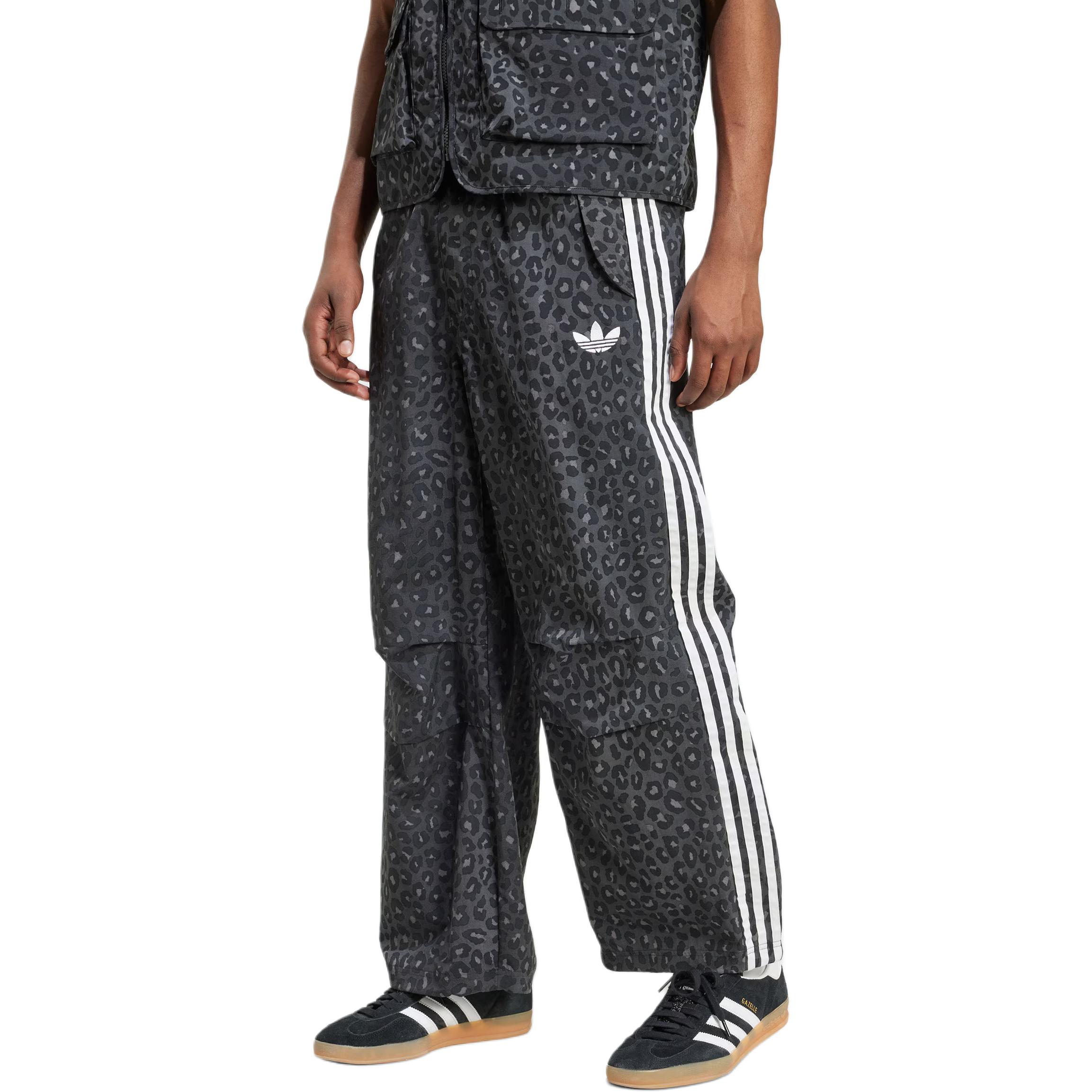 Брюки спортивные Parachute SS25 LEO TRACKSUIT BOTTOMS мужские Adidas Originals, черный — фото 4