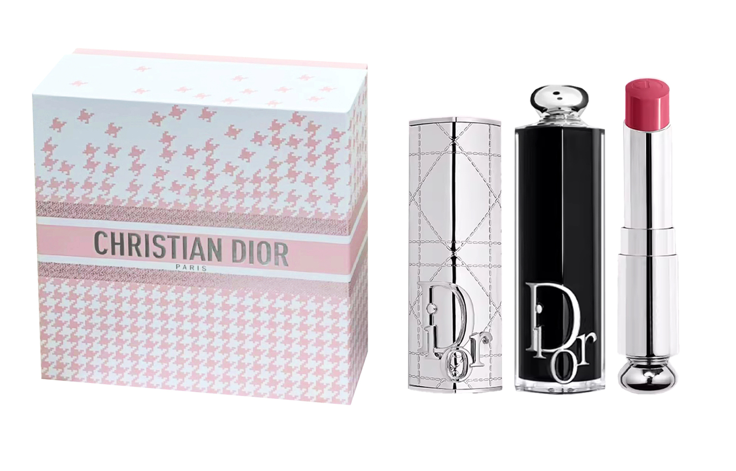 DIOR Ограниченная серия 520 Silver Wicker Pattern Enchanting Box помада глянцевая легко растушевывается 3,2г — фото 3
