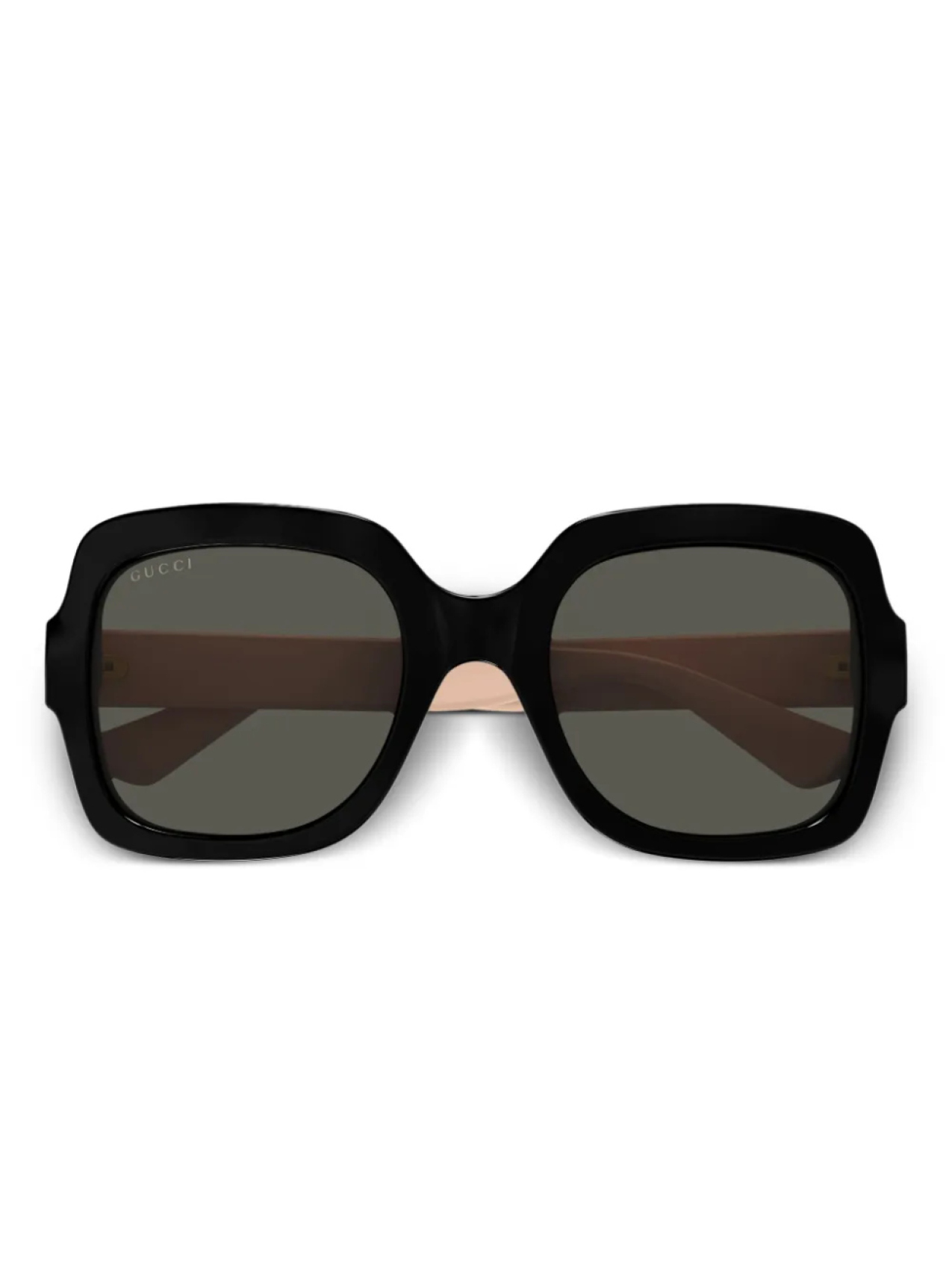 

Gucci Eyewear солнцезащитные очки в массивной оправе, черный