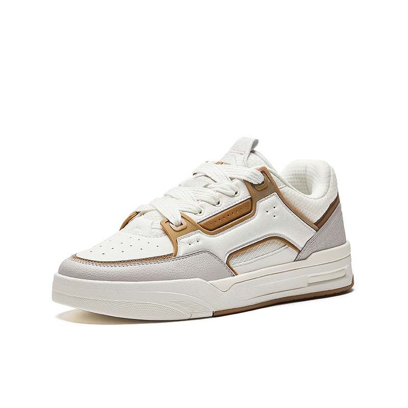 ANTA Кроссовки для скейтбординга мужские Ivory White/Light Tea Brown/Shade 1 Gray — фото 3