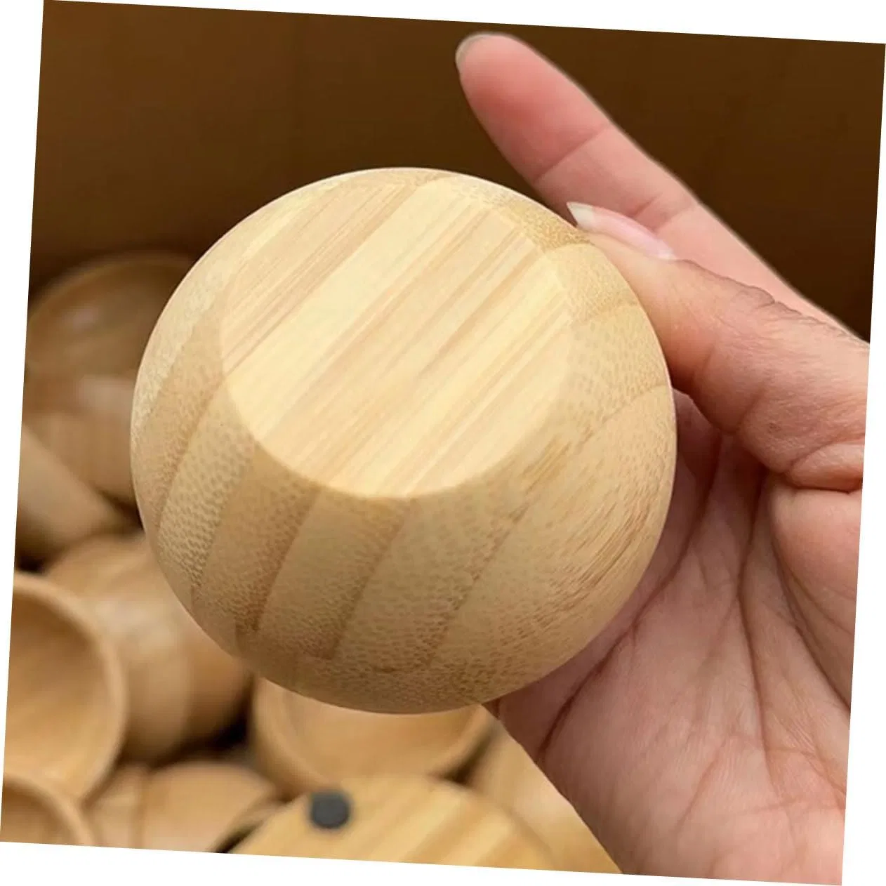 Миска для смешивания масок Tobbomey, бежевая, 6.5x6.5x3 см — фото 3