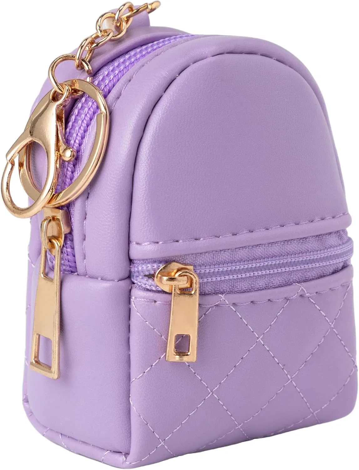 Мини-косметичка-брелок из искусственной кожи Fufumin, Purple