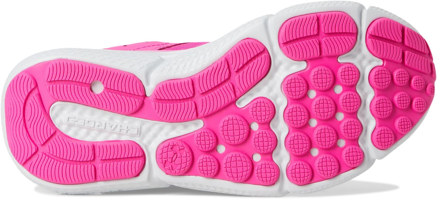 Кроссовки Under Armour Kids Assert 10, цвет Rebel Pink/High Vis Yellow/White — фото 3