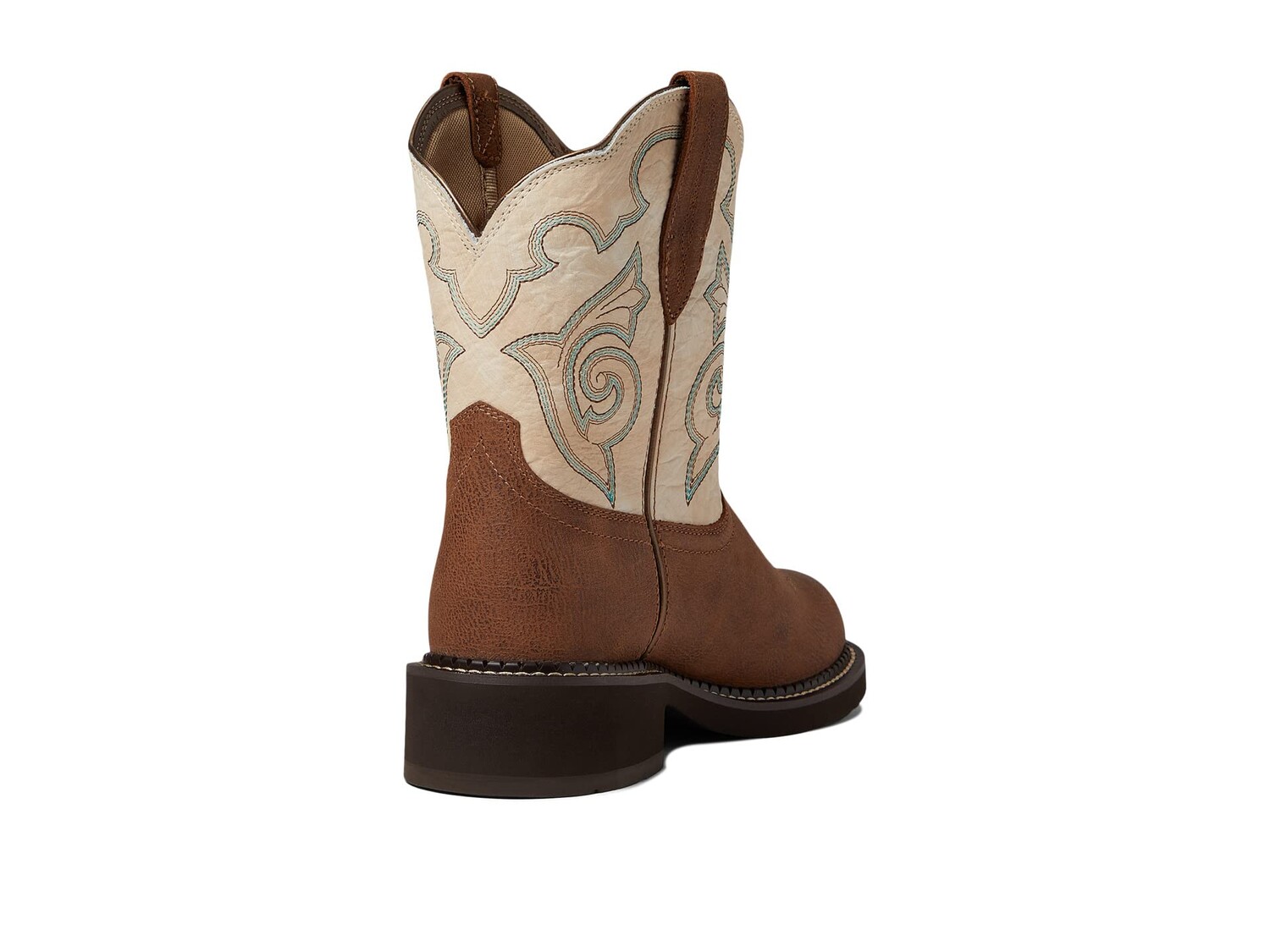 Сапоги женские Ariat Fatbaby Heritage Tess ковбойские, коричневый/экрю — фото 2
